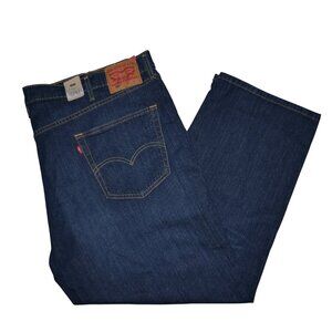 Levis 559 Men's Size 60x32 Jeans Relaxed Fit Straight Leg Dark Wash Denim NWT